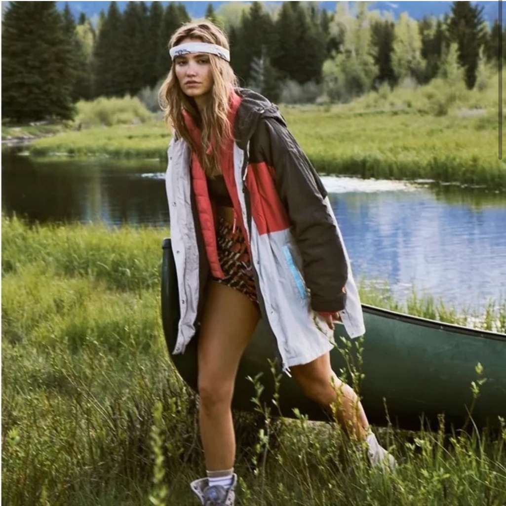 Free People Multicolor Rain Jacket